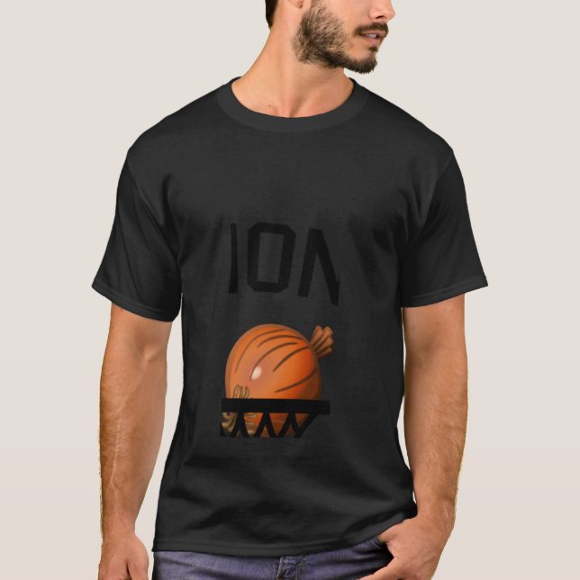 Camiseta Cebola entrando em um original de basquete (Frente)