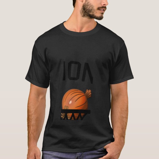 Camiseta Cebola entrando em um original de basquete (Frente)