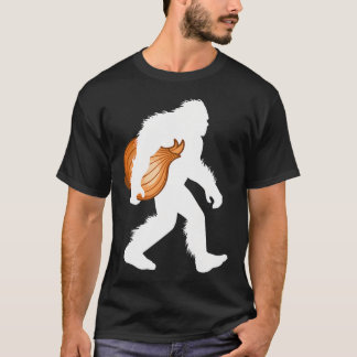 Camiseta Cebola Pé Grande Segurando Legume Criptídeo Cozinh