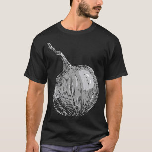 Camiseta Cebolas Retro Vegetais Vegan Cebola Vegetariana