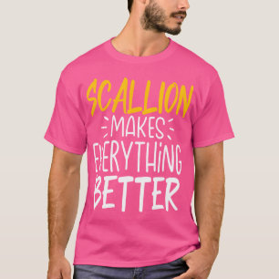 Camiseta Cebolinha Torna Tudo Melhor Cebola de Primavera Ve