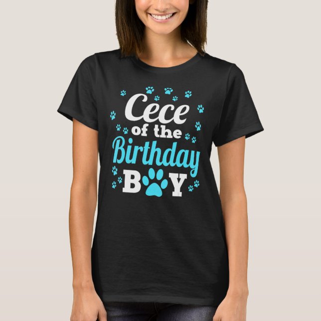 Camiseta Cece Do Celebrador Do Festa De Boi Do Aniversário (Frente)
