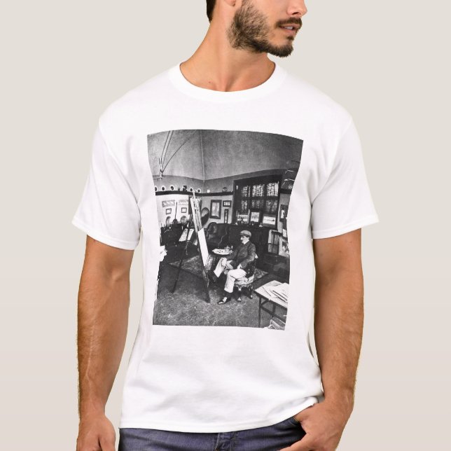 Camiseta Cecil Aldin em seu estúdio (Frente)