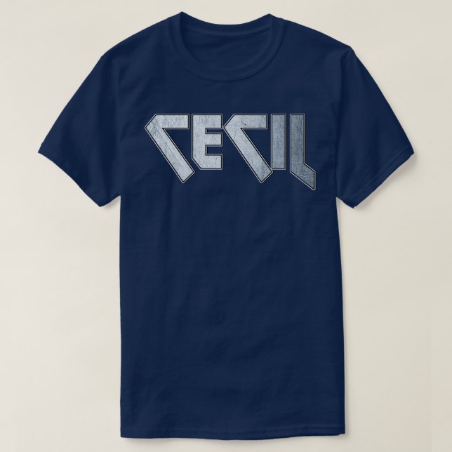 Camiseta Cecil Heavy Metal (Frente do Design)