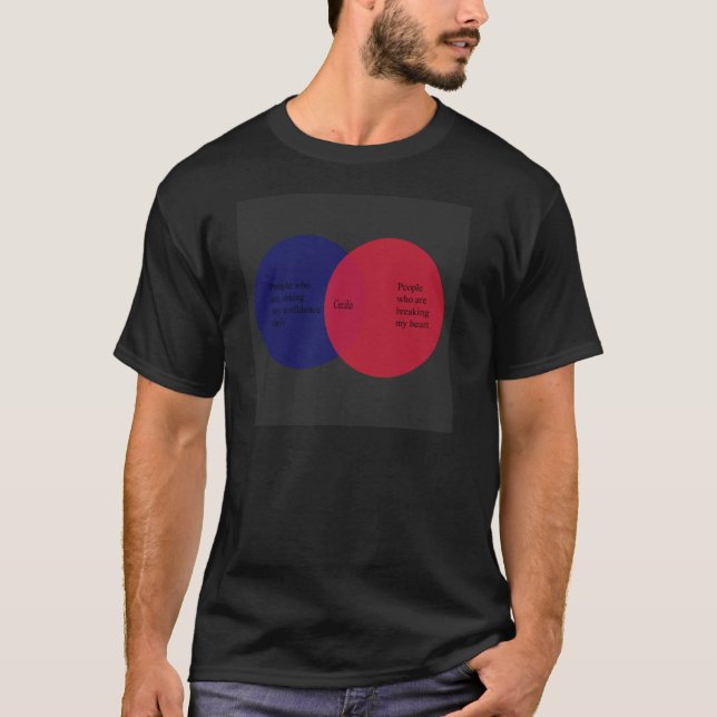 Camiseta Cecilia: O diagrama do venn (Frente)