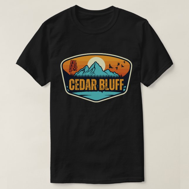 Camiseta Cedar Bluff, Alabama (Frente do Design)