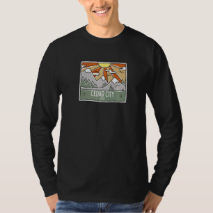 Camiseta Cedar City Utah Montanha UT Vacinação Souvenir Pre