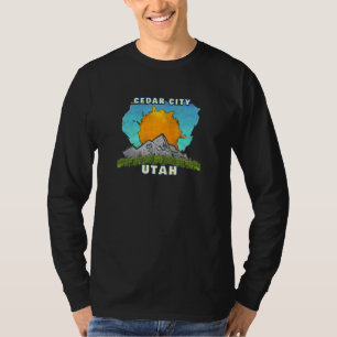 Camiseta Cedar City Utah Mountain Sun Scenery