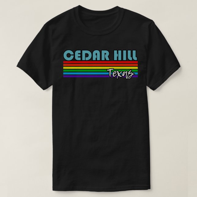 Camiseta Cedar Hill Texas Pride Cedar Hill LGBT Gift LGBTQ (Frente do Design)