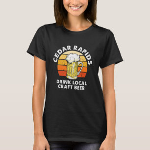 Camiseta Cedar Rapids Bebe Artesanato Local Beer Iowa Homeb