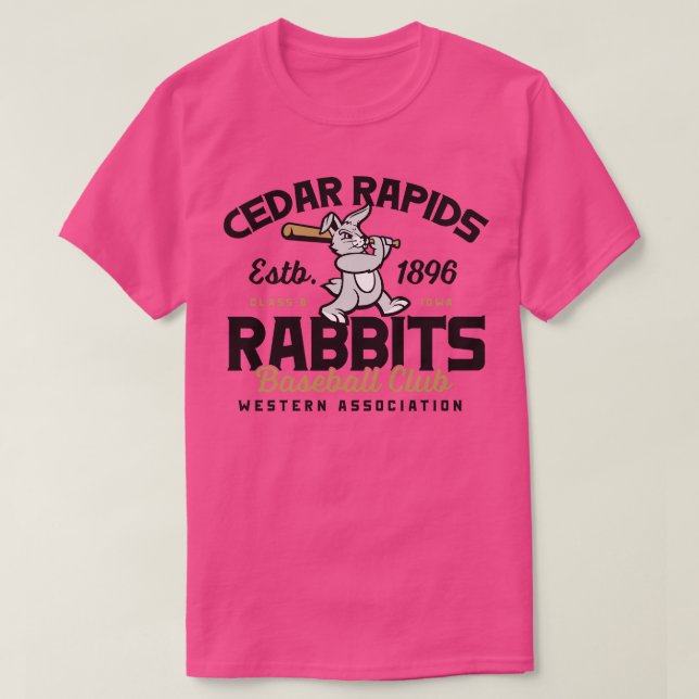 Camiseta Cedar Rapids Rabbits (Frente do Design)