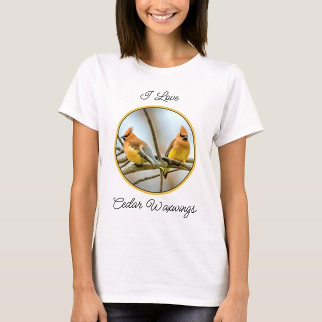 Camiseta Cedar Waxwing - Foto Original (Frente)