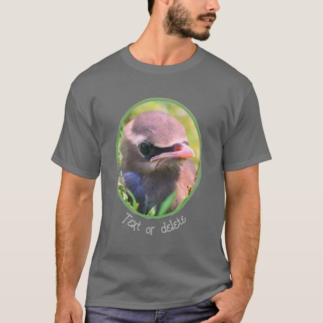 Camiseta Cedar Waxwing - Pássaro de Faturação Personalizado (Frente)