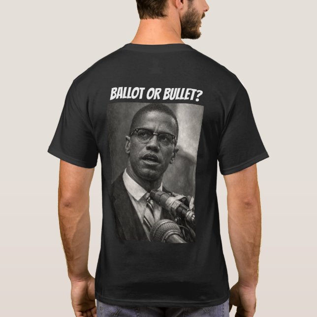 Camiseta Cédula ou Bala? (Verso)