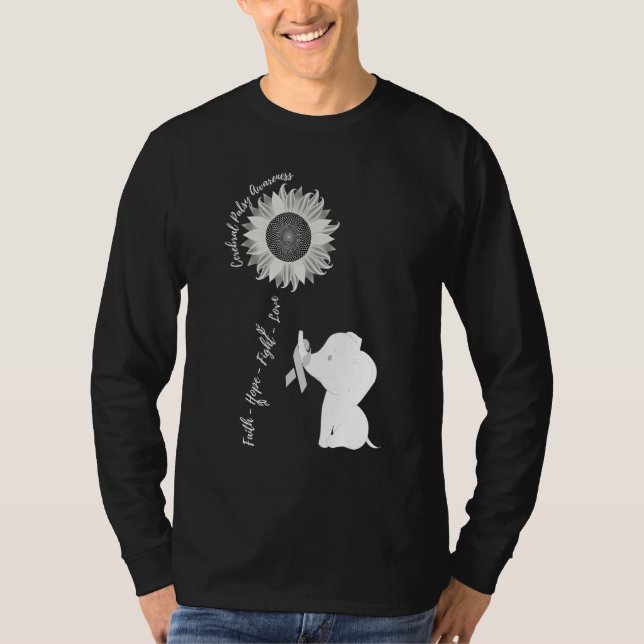 Camiseta Cefaleia Paralisia Cerebral Sensibilização Cérebro (Frente)