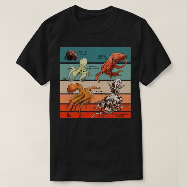 Camiseta Cefalópodes (Frente do Design)
