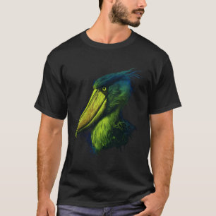 Camiseta Cegonha-de-sapato Ave Animal Ave Africano Asteca M