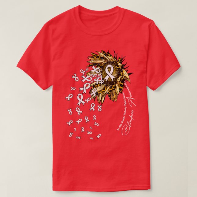 Camiseta Cegueira Consciência girassol ninguém luta sozinho (Frente do Design)