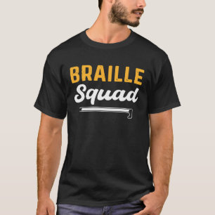 Camiseta Cegueira das Pessoas cegas em Braille