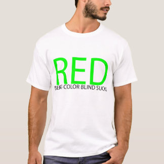 CAMISETA CEGUEIRA DE COR SUCKS_RED