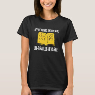 Camiseta Cegueira Para Pessoas Cegos Cegos Cegos Braille Re