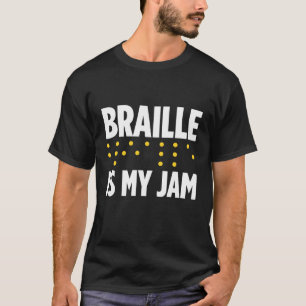 Camiseta Cegueira Para Pessoas Cegos Cegos Cegos Braille Re