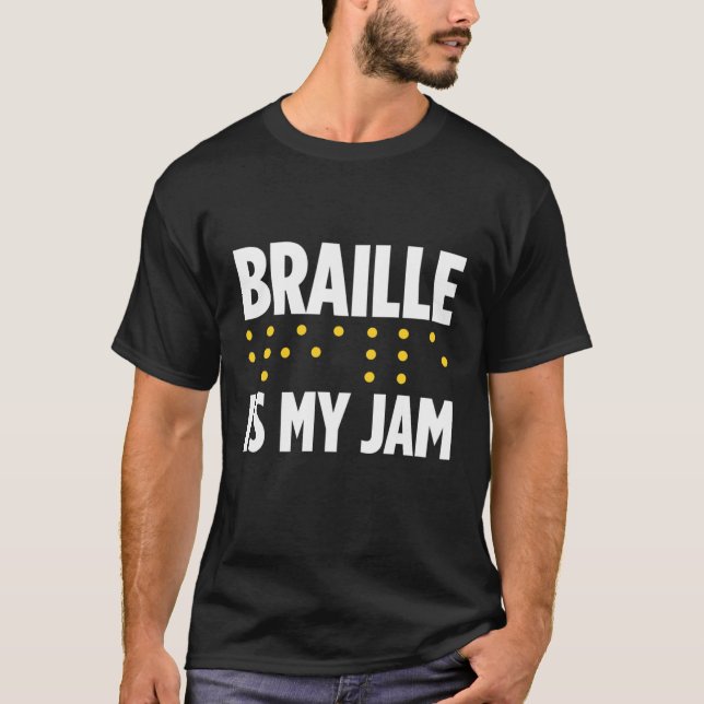 Camiseta Cegueira Para Pessoas Cegos Cegos Cegos Braille Re (Frente)