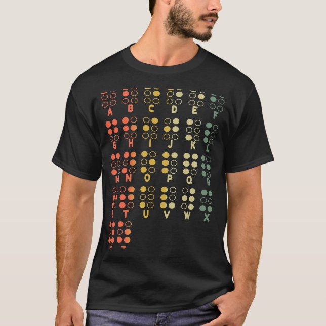 Camiseta Cegueira Sensibilização Língua Braille Amor Braill (Frente)