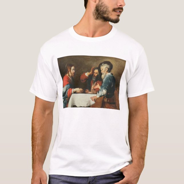 Camiseta Ceia em Emmaus (óleo em canvas) 2 (Frente)