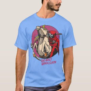 Camiseta Ceifador a andar de monocórnio mortal