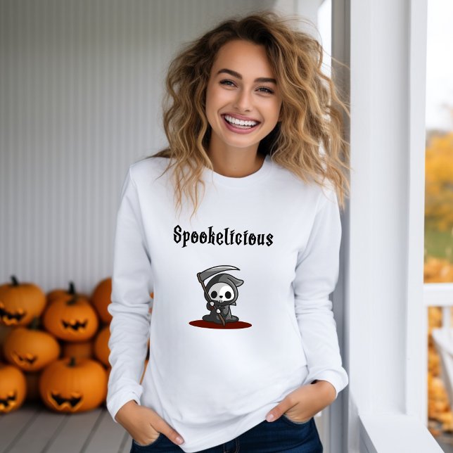 Camiseta Ceifador Bonito e Maluco de Halloween (Criador carregado)
