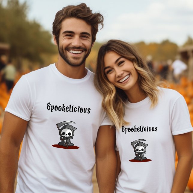 Camiseta Ceifador Bonito e Maluco de Halloween (Criador carregado)