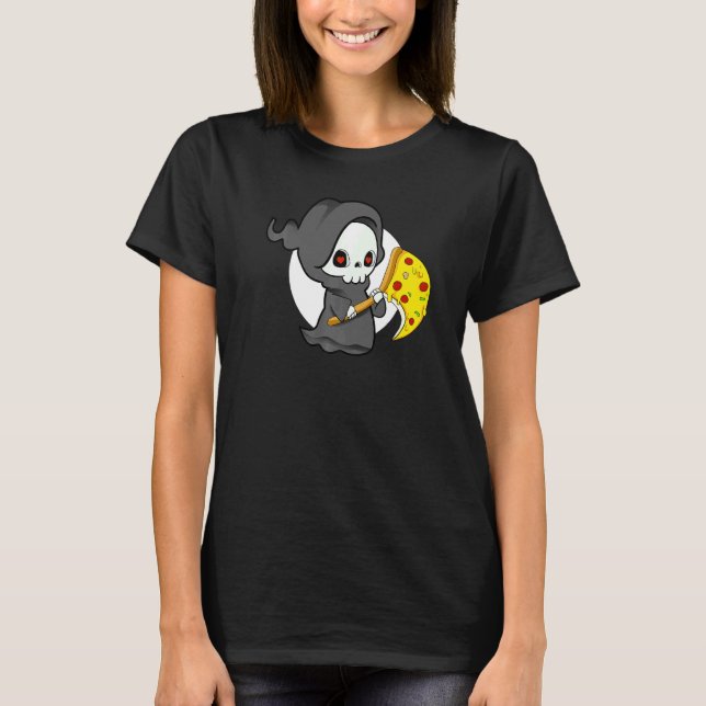 Camiseta Ceifador Com Pizza (Frente)