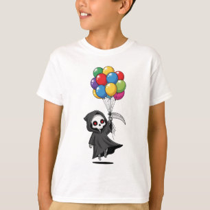 Camiseta Ceifador Flutuante com Balões Infantil