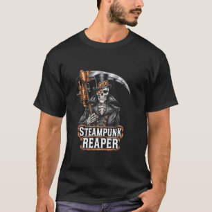 Camiseta Ceifador Punk a Vapor Deus da Morte Engrenagens Ca