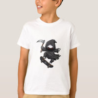 Ceifador Sombrio de Skate Chibi Crianças