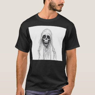 Camiseta Ceifeiro Sombrio Esqueleto
