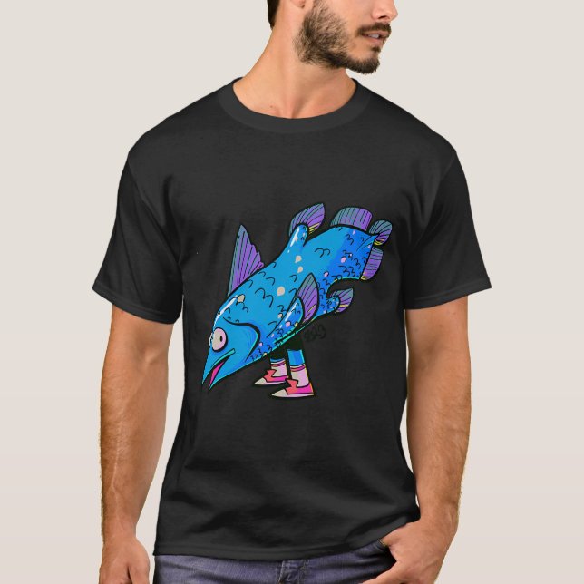 Camiseta Celacanto Pernas Marinhas (Frente)