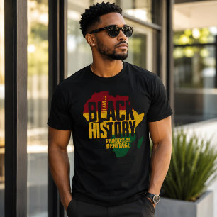 Camiseta Celebração Colorida da História do Mês da História