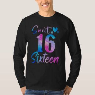 Camiseta Celebração da 16.ª Festa de aniversário, 16 anos
