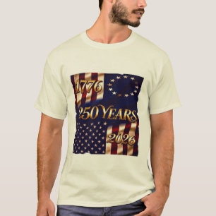 Camiseta Celebração da Bandeira dos 250 Anos de Herança