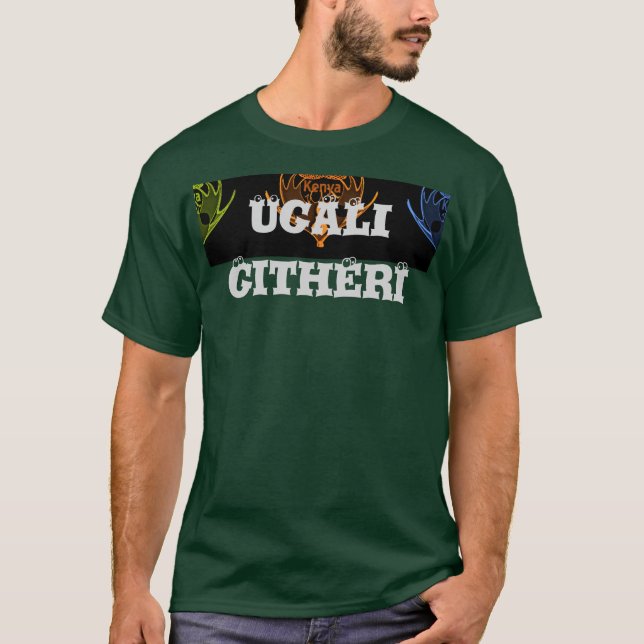 Camiseta Celebração da cozinha queniana Ugali & Githeri - G (Frente)