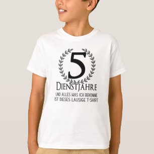 Camiseta Celebração da Empresa 5 Anos Aniversário do Fun