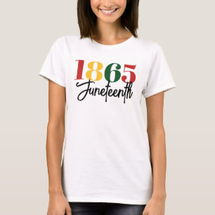 Camiseta Celebração da História Negra da Liberdade em 1865