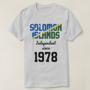 Camiseta Celebração da Independência da Bandeira das Ilhas