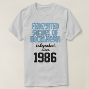 Camiseta Celebração da Independência da Micronésia