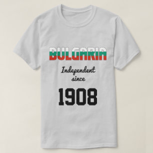 Camiseta Celebração da Independência de Bandeira da Bulgári