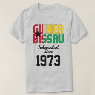 Camiseta Celebração da Independência de Bandeira da Guiné-B