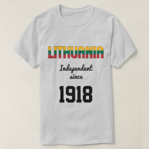 Camiseta Celebração da Independência de Bandeira da Lituâni