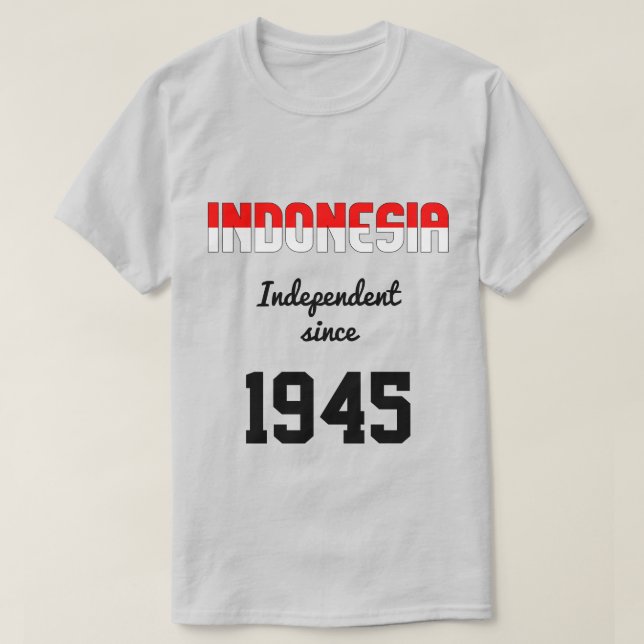 Camiseta Celebração da Independência de Sinalizador da Indo (Frente do Design)